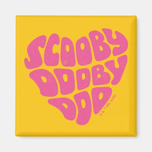Scooby Dooby Doo Heart Magnet (Vorne)