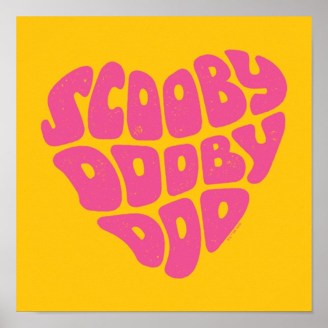 Scooby Dooby Doo Heart Poster (Vorne)