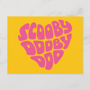 Scooby Dooby Doo Heart Postkarte