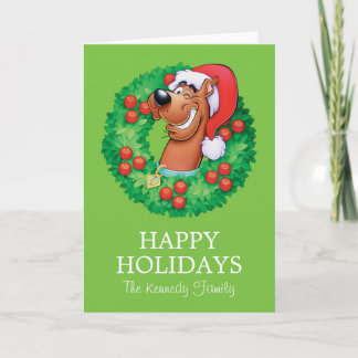 Scooby in Wreath Feiertagskarte
