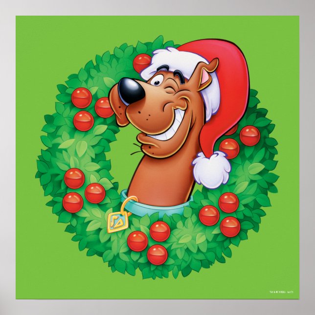 Scooby in Wreath Poster (Vorne)