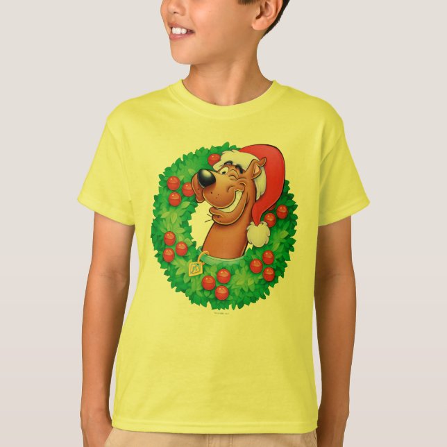 Scooby in Wreath T-Shirt (Vorderseite)
