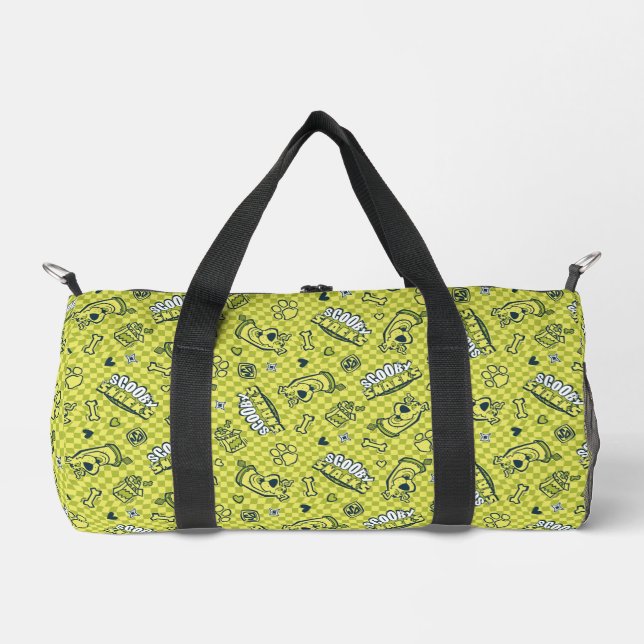Scooby Snacks Galore Schachbrett Pattern Duffle Bag (Vorderseite)