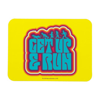 Scooby und die Gang "Get Up & Run" Grafik Magnet