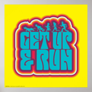 Scooby und die Gang "Get Up & Run" Grafik Poster