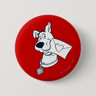 Scooby Valentinstag Button