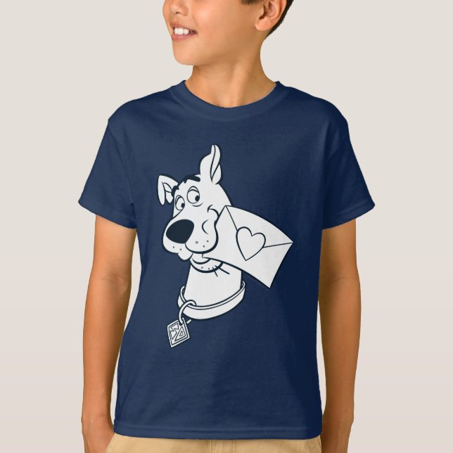Scooby Valentinstag T-Shirt (Vorderseite)