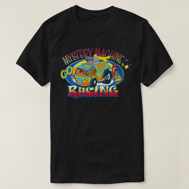 ScoobyDoo Mystery Machine Racing Premium  T-Shirt (Design vorne)