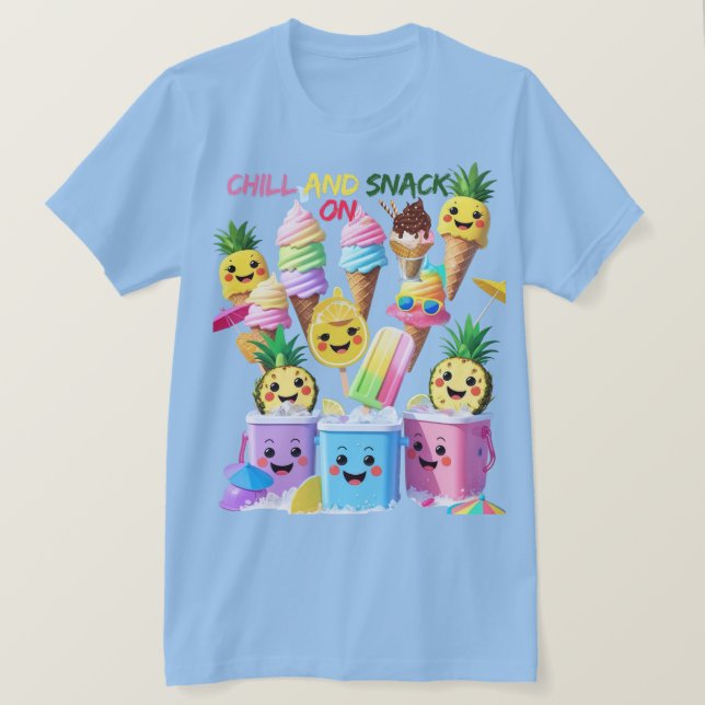 Scoop, Sip, Smile – Summer Treats Tee (Design vorne)