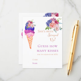 Scooper Funny Guess Game Ice Cream Brautparty Begleitkarte