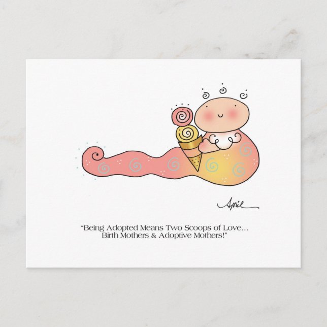 SCOOPS DER LIEBE Postkarte bis April McCallum (Vorderseite)