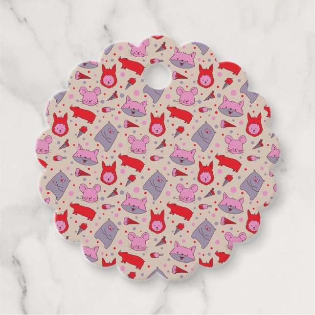 Scoops & Snoots party favourite tags Geschenkanhänger (Vorderseite)