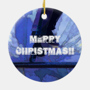 Scoot Booter - Stunt Scooter Artwork Keramik Ornament