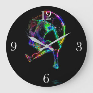 Scoot the Moon - Scooter Champ Große Wanduhr