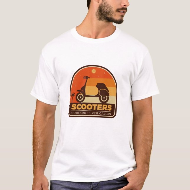 Scooter 1000 Lächeln pro Gallon T-Shirt (Vorderseite)