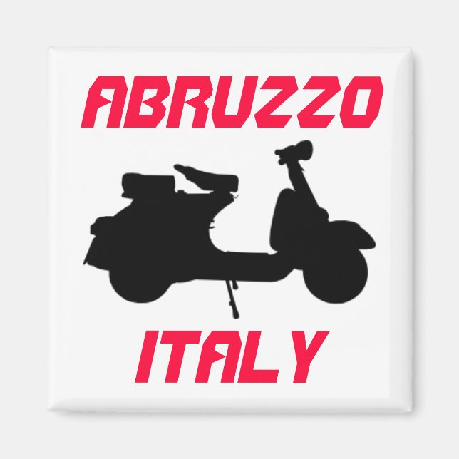 Scooter, Abruzzo, Italien Magnet (Vorne)