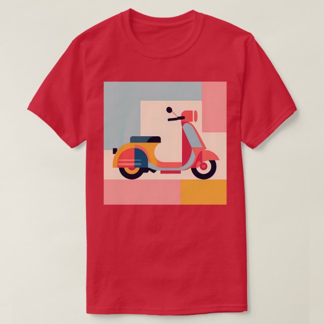 Scooter als Minimal Bauhaus Art 2 T-Shirt (Design vorne)