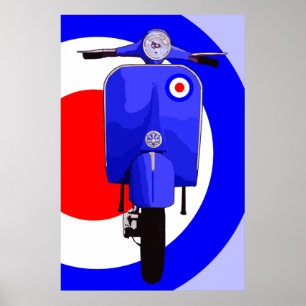 Scooter Art 3 Großes Print Poster