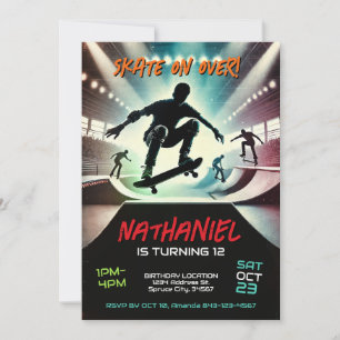 Scooter Birthday Einladung für Jungen