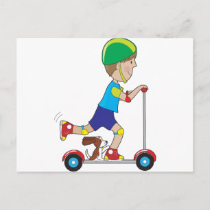 Scooter Boy Postkarte