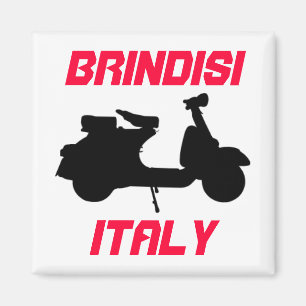 Scooter, Brindisi, Italien Magnet