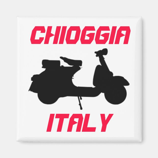 Scooter, Chioggia, Italien Magnet (Vorne)