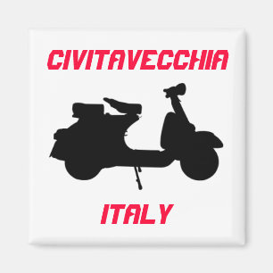 Scooter, Civitavecchia, Italien Magnet