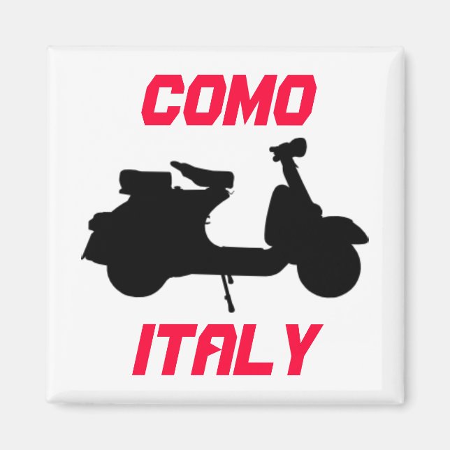 Scooter, Como, Italien Magnet (Vorne)