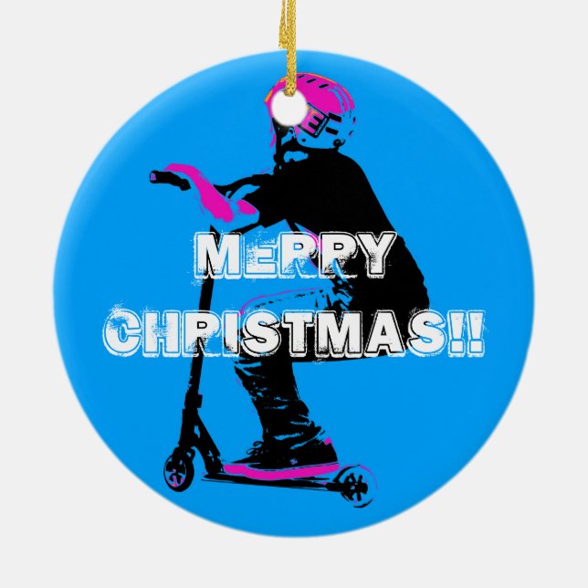 Scooter Cruiser - Scooter Boy Keramik Ornament (Hinten)