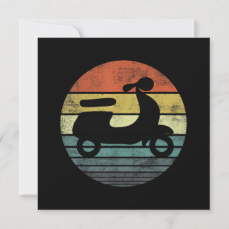 Scooter Driver Gift Funny Retro Classic Motorrad