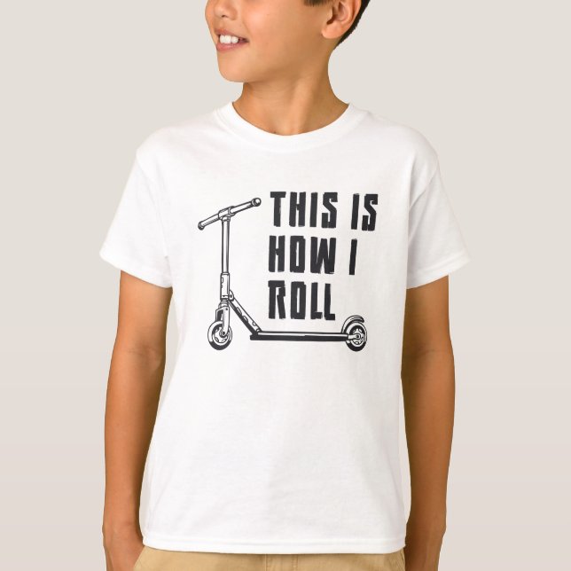 Scooter Driver So Roll ich Stunt Funny Funny T-Shirt (Vorderseite)