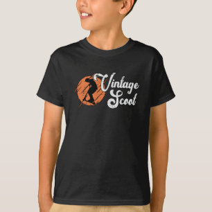 Scooter Driver Vintag Scoot Escooter Stunt Retro T-Shirt