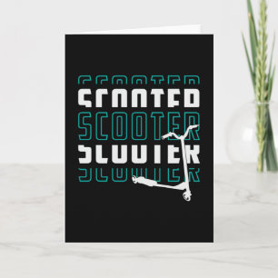 Scooter E-Scooter Escooter Vintag Funny Karte