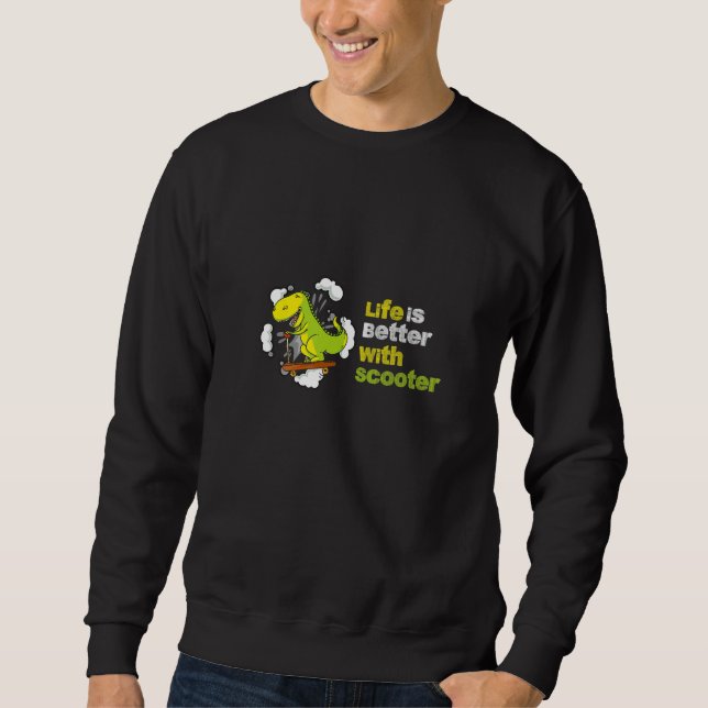 Scooter  Electric Stunt Moped Rider Motorcycle Bik Sweatshirt (Vorderseite)