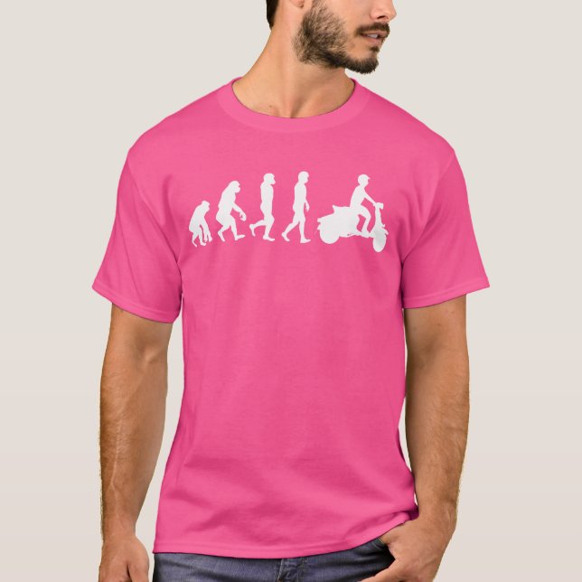Scooter Evolution I Riding Scooter Moped Motorrad T-Shirt (Vorderseite)