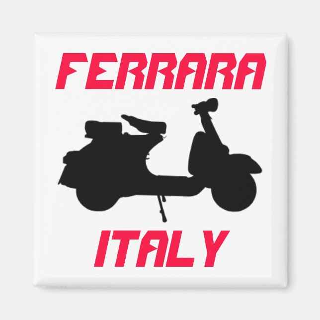 Scooter, Ferrara, Italien Magnet (Vorne)