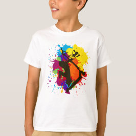 Scooter Freestyle farbenfroher Trick T-Shirt