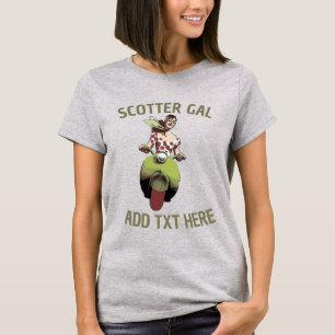Scooter Gal, Text-T - Shirt hinzufügen