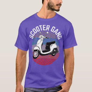 Scooter Gang Retro Vintage Moped Motorrad Getriebe T-Shirt