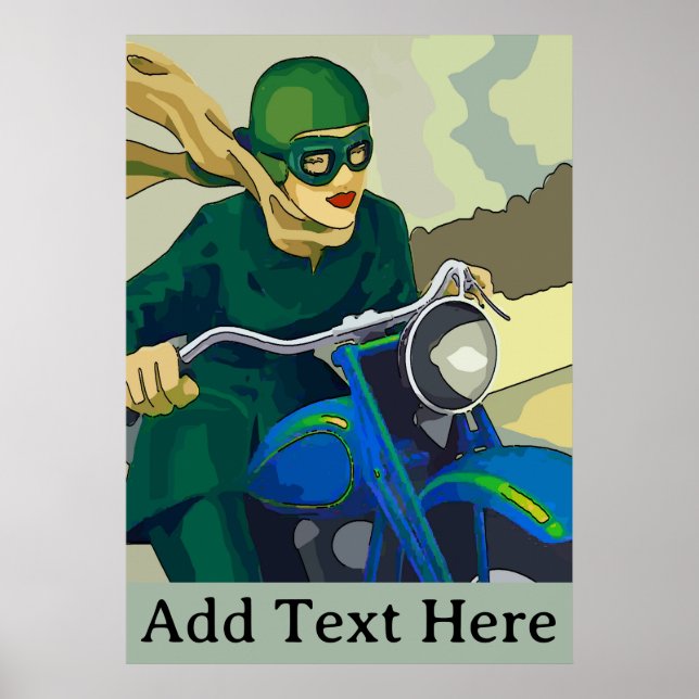 Scooter Girl, add text Poster (Vorne)