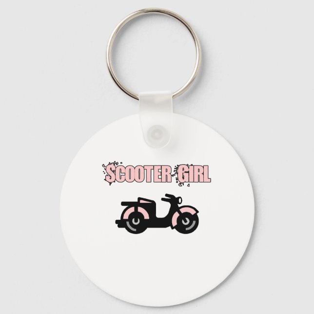 Scooter Girl Schlüsselanhänger (Vorderseite)