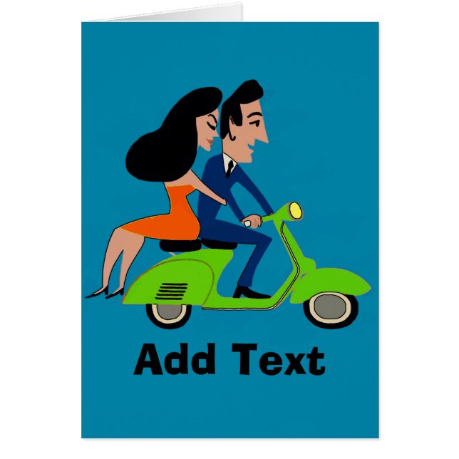 Scooter Girl, Text hinzufügen (Vorne)