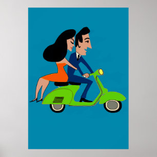 Scooter Girl, Text hinzufügen Poster