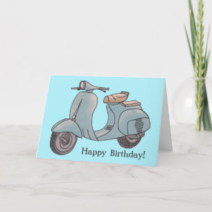 Scooter Greeting Card Karte