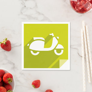 Scooter Icon Napkins Serviette