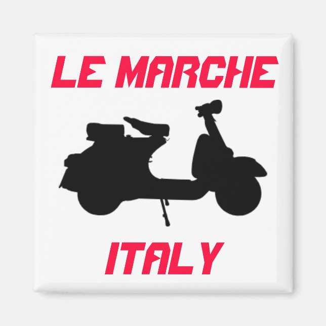 Scooter, Le Marche, Italien Magnet (Vorne)