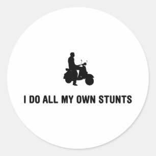 Scooter Lover Runder Aufkleber