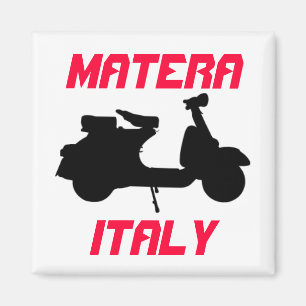 Scooter, Matera, Italien Magnet