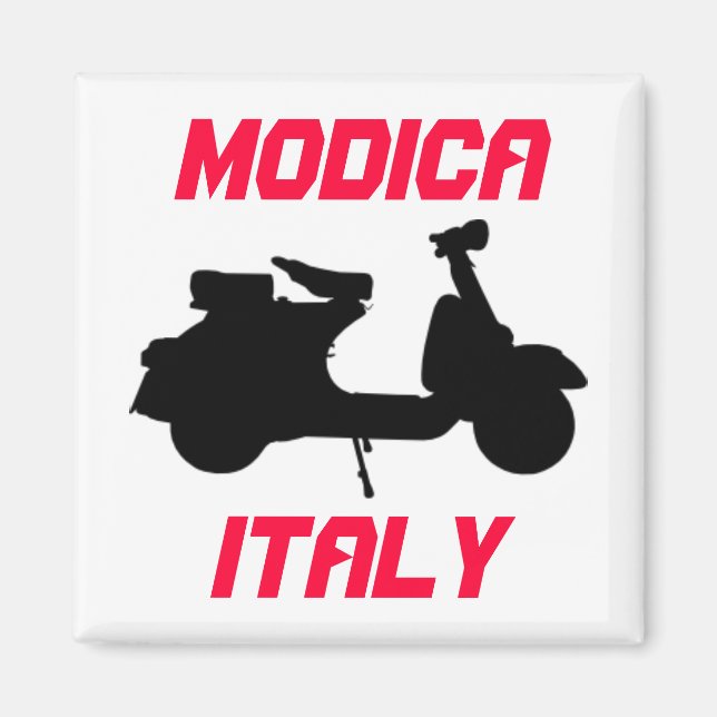 Scooter, Modica, Italien Magnet (Vorne)