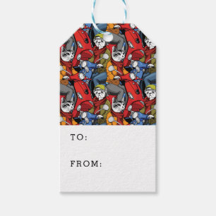 Scooter-Muster für Katzen und Hunde   Text hinzufü Geschenkanhänger